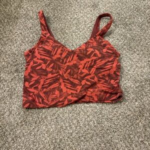 Red Flower Align Tank Top